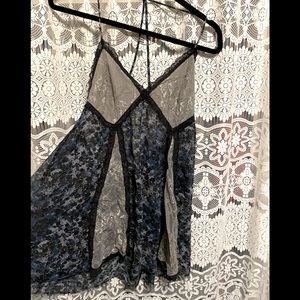 Beautiful blue lace night gown